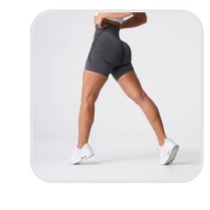 Black Speckled Contour Seamless Shorts brand new size small nvgtn